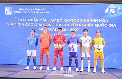 CLB Khatoco Khánh Hòa ra mắt trang phục thi đấu mùa giải 2026 - 2027.