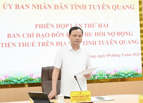 Đồng chí Nguyễn Mạnh Tuấn, Ủy viên Ban Thường vụ Tỉnh ủy, Phó Chủ tịch Thường trực UBND tỉnh, Trưởng ban Chỉ đạo chủ trì phiên họp.