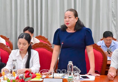 Nghệ sĩ Ưu tú Nguyễn Lịch Sử, Trưởng Đoàn Cải lương Hương Tràm, kiến nghị đầu tư trang thiết bị đồng bộ sau khi sắp xếp để nâng cao chất lượng chương trình nghệ thuật phục vụ người dân.