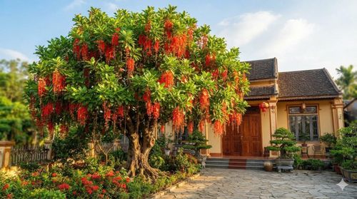 Trồng ở vị trí thoáng trong sân vườn. Ảnh minh họa.