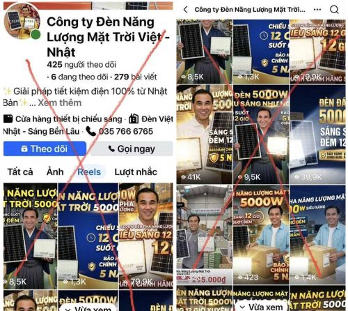 Quyền Linh lên tiếng khi hình ảnh bị sử dụng quảng cáo đèn năng lượng mặt trời. Ảnh: FBNV