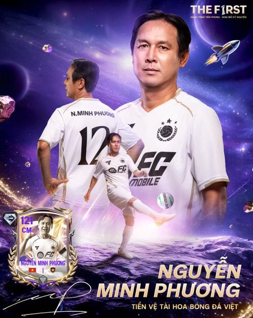 Minh Phương là cầu thủ Việt Nam thứ hai được đưa vào nhóm huyền thoại của FC Mobile. Ảnh: FC Mobile Việt Nam.