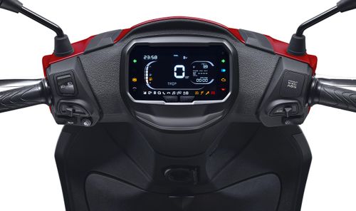 Màu LCD kỹ thuật số 5,5 inch với chế độ ngày và đêm. (Ảnh: Piaggio)