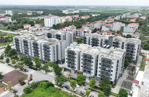 Khu nhà ở xã hội tại xã Quang Minh. Ảnh: Khánh Huy