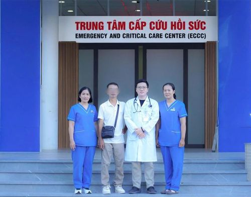Bệnh nhân hồi phục sau 1 tuần điều trị. Ảnh: BVCC.