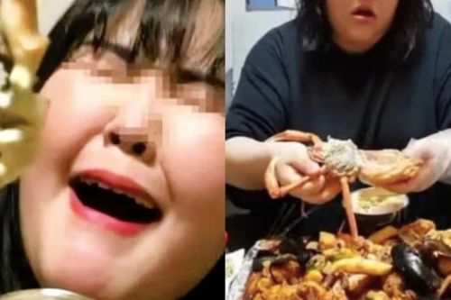 Những màn ăn uống gây sốc có thể giúp thu hút lượt xem nhưng cũng đặt ra vấn đề về sức khỏe. Ảnh: Weibo.