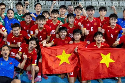 U17 Việt Nam giành vé dự vòng chung kết U17 World Cup 2026 sau khi vượt qua vòng bảng giải U17 châu Á 2026. Ảnh: VFF.