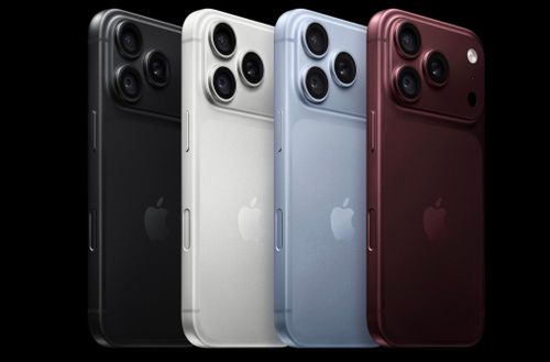  iPhone 18 Pro có bốn màu thanh lịch, gồm đen, bạc, băng thanh và đỏ burgundy. (Nguồn: Apple) 