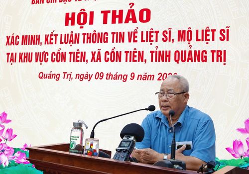 Ông Nguyễn Thí - nhân chứng từng phục vụ tại căn cứ Cồn Tiên trong hàng ngũ quân đội Mỹ.
