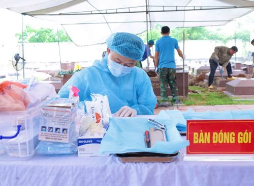 Thái Nguyên đã hoàn tất lấy mẫu sinh phẩm 941 mộ liệt sĩ chưa rõ thông tin để giám định ADN