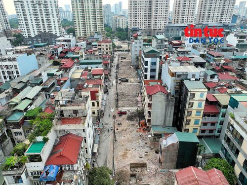 Ngõ 381 Nguyễn Khang hoàn thành giải phóng mặt bằng, chuẩn bị thi công mở rộng lên 21,5m.