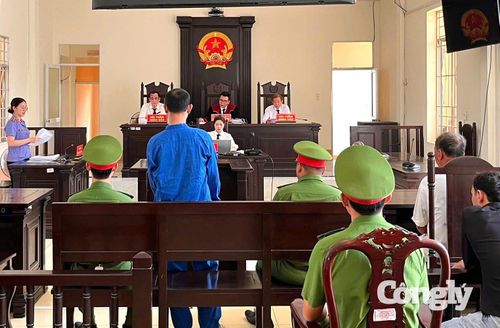 Quang cảnh phiên tòa.