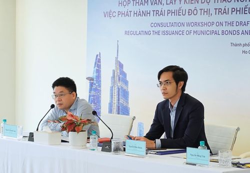 Ông Nguyễn Hữu Huân: "Trái phiếu đô thị sẽ là một trong những sản phẩm nền tảng đầu tiên của VIFC-HCMC, đồng thời góp phần giảm áp lực lên ngân sách và tín dụng ngân hàng". Ảnh: VIFC-HCMC.