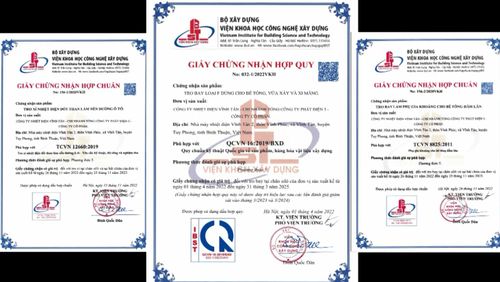Chứng nhận hợp chuẩn của tro, xỉ tại Nhà máy Nhiệt điện Vĩnh Tân 2, Tổng Công ty Phát điện 3