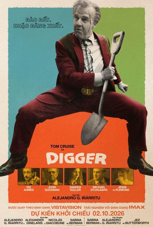 Tom Cruise vào vai Digger Rockwell, một tỷ phú ngành năng lượng lớn tuổi với ngoại hình già nua, bụng phệ, mái tóc thưa và phong thái trịch thượng.