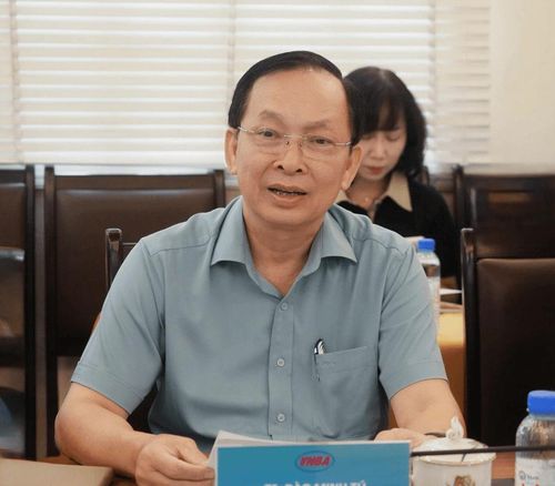 Phó Chủ tịch thường trực, Tổng Thư ký Hiệp hội Ngân hàng Việt Nam ông Đào Minh Tú tại buổi làm việc. Ảnh: PV