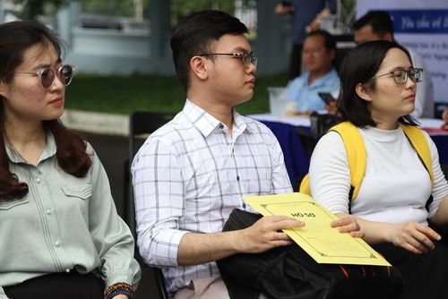 Ngày hội việc làm ngành Y tế TPHCM lần thứ 4 năm 2026 ghi nhận số lượng ứng viên cao kỷ lục. Ảnh: P.Thương.