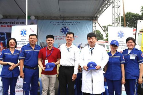 Trung tâm Cấp cứu 115 tuyển dụng tại Ngày hội việc làm ngành Y tế TPHCM lần thứ 4 năm 2026. Ảnh: P.Thương.