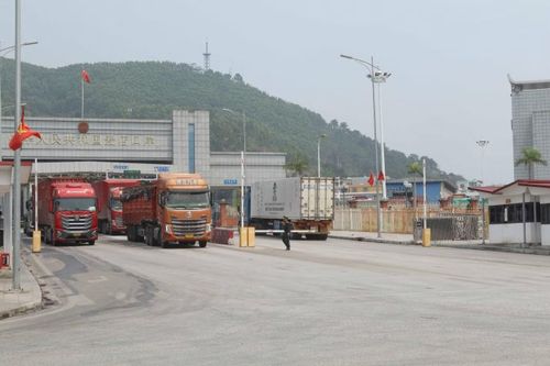 Phương tiện xuất nhập khẩu qua cửa khẩu song phương Chi Ma, Lạng Sơn.