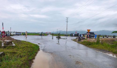 Hiện trường vụ tai nạn.
