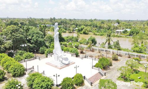 Di tích Chiến thắng Ba Rài tại xã Cẩm Sơn, nay là xã Bình Phú. Ảnh: QUẾ NGÂN