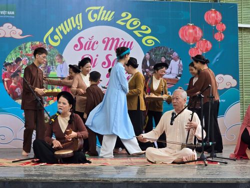 Trình diễn hát Xẩm tại chương trình