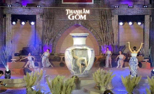 Tiết mục đặc sắc tại chương trình "Thanh âm Gốm". Ảnh: BTC