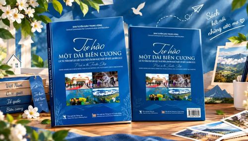 Sách ảnh "Tự hào một dải biên cương" do Nhà xuất bản Thông tấn phát hành, giới thiệu hơn 200 tác phẩm nhiếp ảnh về thiên nhiên, con người và lực lượng biên phòng nơi phên dậu Tổ quốc.