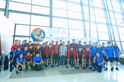 Các tuyển thủ Việt Nam có mặt tại Indonesia chuẩn bị tranh tài FIFA ASEAN Cup 2026.