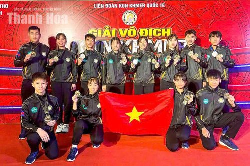 Các võ sĩ xuất sắc của Kun Khmer Thanh Hóa tham dự Giải vô địch Kun Khmer châu Á lần thứ I năm 2026 tại Cần Thơ.