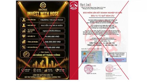 HOSE cảnh báo một số đối tượng giả mạo, sử dụng trái phép tên, hình ảnh và logo của HOSE để lừa đảo nhà đầu tư. Ảnh: HOSE cung cấp