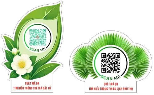 Mã QR phục vụ kết nối và cung cấp thông tin cho khách du lịch.