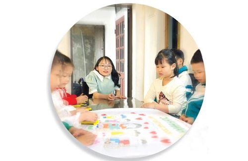 Lớp học “5 không” của cô giáo Ngọc Tâm (xã Ý Yên). Ảnh: NVCC