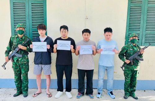 Bốn đối tượng người Trung Quốc nhập cảnh trái phép bị phát hiện, bắt giữ.