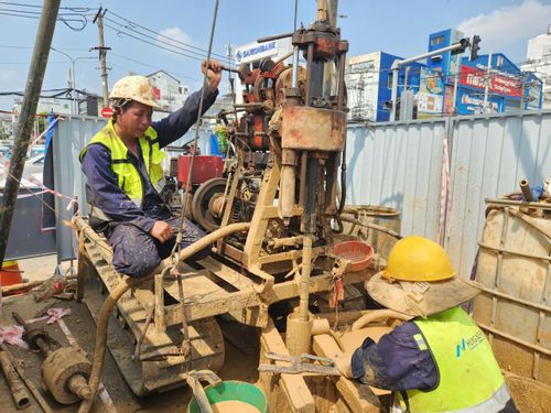 Tuyến metro số 2 đã hoàn thành việc khoan địa chất.