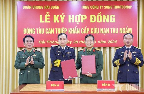  Ký hợp đồng đóng mới tàu can thiệp khẩn cấp cứu nạn tàu ngầm, ngày 28-11-2024. 