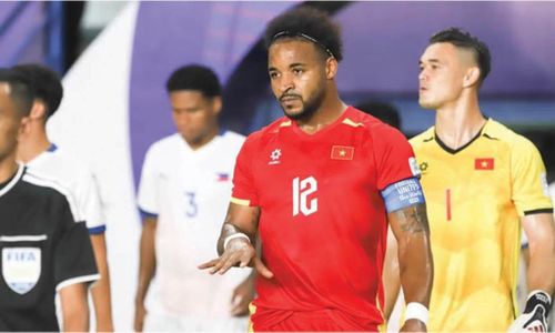Cầu thủ nhập tịch Nguyễn Xuân Son không thể tiếp tục hành trình cùng đội tuyển tại FIFA ASEAN Cup 2026 do chấn thương. Ảnh: nhandan.vn