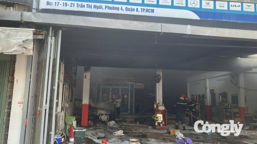 Hiện trường vụ cháy.