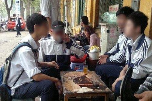 Hình ảnh chưa thanh lịch của nam sinh Hà Nội
