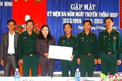 Ban Dân vận Tỉnh ủy thăm các Đồn BP