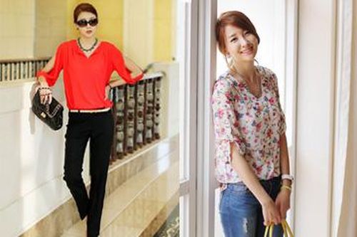 Ngọt ngào áo voan công sở ngày hè