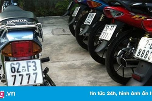 7 chiếc xe máy biển tứ quý hội ngộ ở Long An