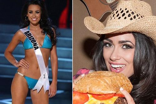 Thí sinh hoa hậu Mỹ 'nuột' với bikini dù ăn thả ga