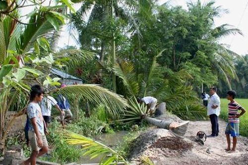Người dân Khmer chung tay xây dựng nông thôn mới