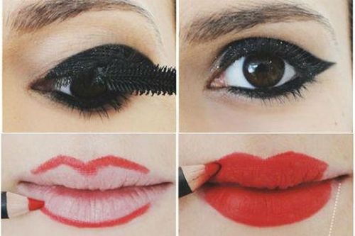 Đẹp hút hồn với 'mắt mèo' và môi đỏ căng mọng
