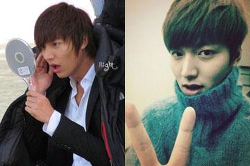 Lee Min Ho chăm chỉ soi gương trong hậu trường 'The Heirs'