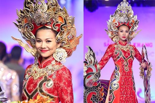 Thanh Hằng diện trang phục gần 80kg lên sàn diễn