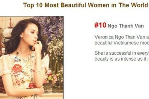 Ngô Thanh Vân lọt top 10 phụ nữ đẹp nhất thế giới 2013