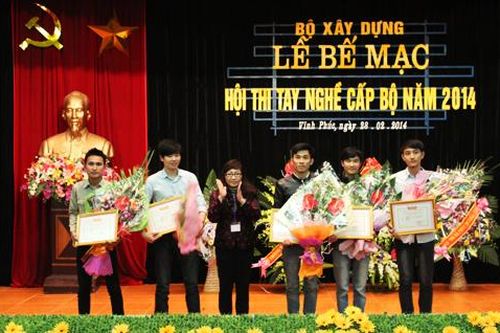 Bộ Xây dựng: Bế mạc Hội thi tay nghề cấp bộ năm 2014
