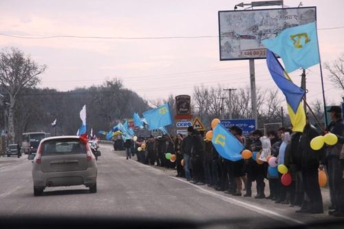 Chùm ảnh đoàn xe ủng hộ Crimea quay trở về với Nga